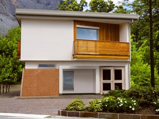 Fertighaus Lago von ISARTALER HOLZHAUS Schlüsselfertig ab 216000€, Satteldach-Klassiker Außenansicht 1