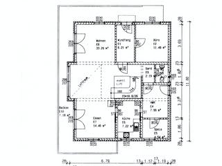 Fertighaus Landeck - Architektenbeispiel von ISARTALER HOLZHAUS Schlüsselfertig ab 324000€, Pultdachhaus Grundriss 1