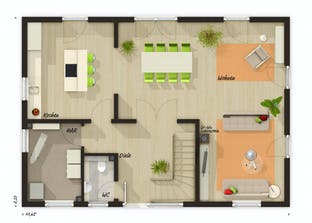 Landhaus 142 Modern Grundriss