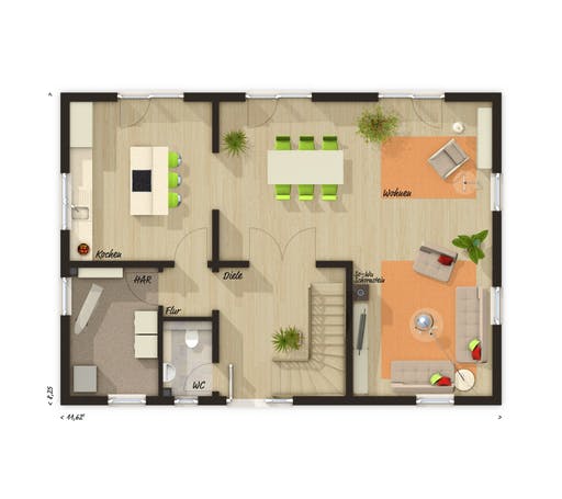Landhaus 142 Süd Trend Floorplan 1
