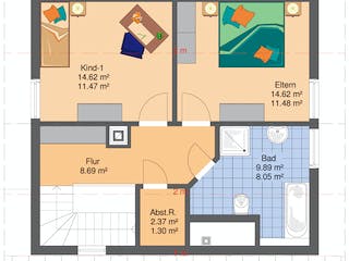 Fertighaus Landlust von FingerHaus, Satteldach-Klassiker Grundriss 1