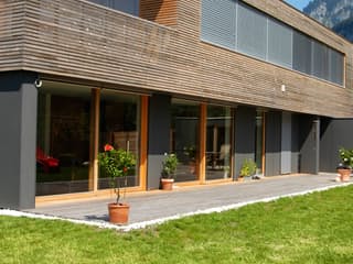 Fertighaus Langen von Holzhaus Rosskopf Schlüsselfertig ab 649000€, Cubushaus Außenansicht 8