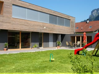 Fertighaus Langen von Holzhaus Rosskopf Schlüsselfertig ab 649000€, Cubushaus Außenansicht 10