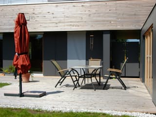 Fertighaus Langen von Holzhaus Rosskopf Schlüsselfertig ab 649000€, Cubushaus Außenansicht 4