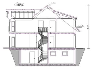 Fertighaus Haus 083 - Var. 040 von Langstein Immobilien Ausbauhaus ab 285363€, Satteldach-Klassiker Grundriss 3