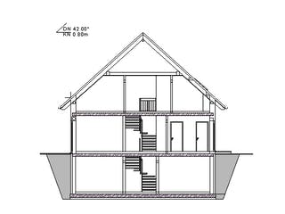 Fertighaus Haus 088 - Var. 008 von Langstein Immobilien Ausbauhaus ab 129141€, Satteldach-Klassiker Grundriss 2
