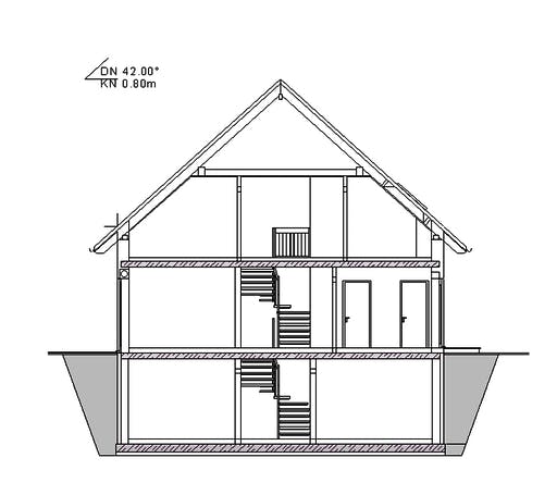 Fertighaus Haus 088 - Var. 008 von Langstein Immobilien Ausbauhaus ab 129141€, Satteldach-Klassiker Grundriss 2