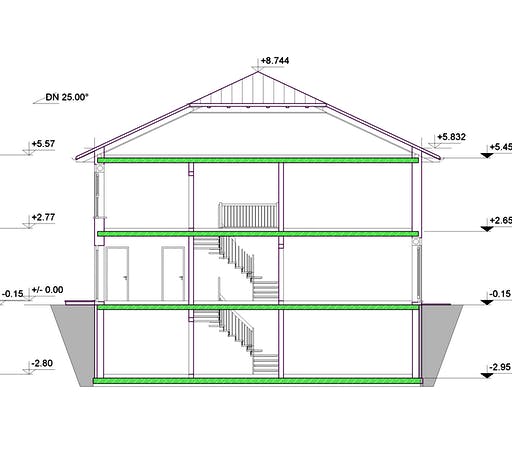 Fertighaus Haus 097 - Var. 037 von Langstein Immobilien Ausbauhaus ab 186084€, Stadtvilla Grundriss 3