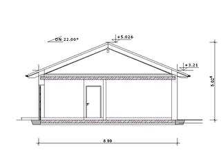 Fertighaus Haus 104 - Var. 001 von Langstein Immobilien Ausbauhaus ab 124295€, Bungalow Grundriss 2