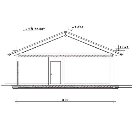 Fertighaus Haus 104 - Var. 001 von Langstein Immobilien Ausbauhaus ab 124295€, Bungalow Grundriss 2