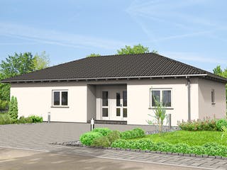 Fertighaus Haus 111 - Var. 015 von Langstein Immobilien Ausbauhaus ab 151713€, Bungalow Außenansicht 2