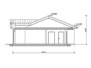 Fertighaus Haus 111 - Var. 015 von Langstein Immobilien Ausbauhaus ab 151713€, Bungalow Grundriss 2