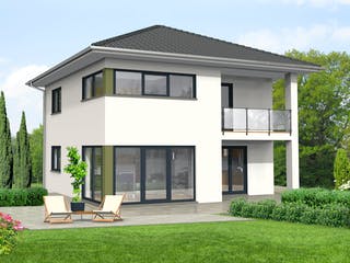 Fertighaus Haus 119 - Var. 036 von Langstein Immobilien Ausbauhaus ab 152793€, Stadtvilla Außenansicht 1