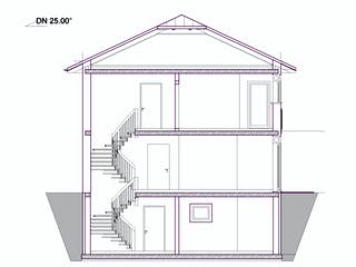 Fertighaus Haus 119 - Var. 036 von Langstein Immobilien Ausbauhaus ab 152793€, Stadtvilla Grundriss 3