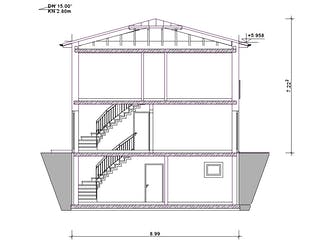 Fertighaus Haus 121 - Var. 001 von Langstein Immobilien Ausbauhaus ab 169223€, Stadtvilla Grundriss 3