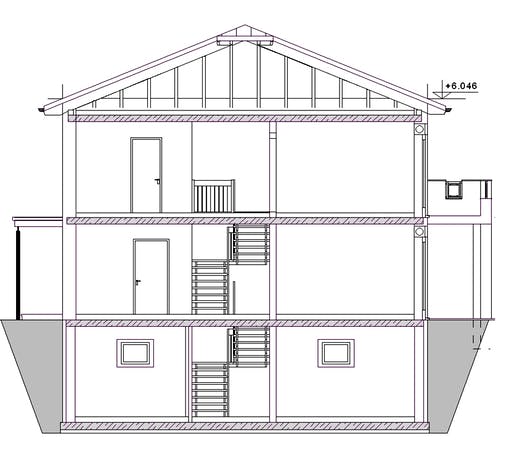 Fertighaus Haus 127 - Var. 007 von Langstein Immobilien Ausbauhaus ab 216000€, Stadtvilla Grundriss 3