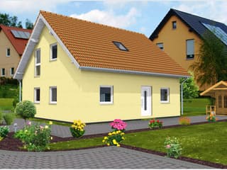 Fertighaus Lara von Zimmermann Haus, Satteldach-Klassiker Außenansicht 1