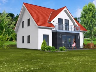 Fertighaus Lasse von Zimmermann Haus, Satteldach-Klassiker Außenansicht 2