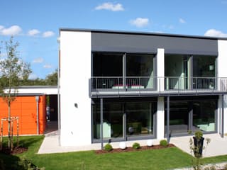 Fertighaus LaStructura Cubus - Passivhaus von FischerHaus Ausbauhaus ab 177830€, Cubushaus Außenansicht 1