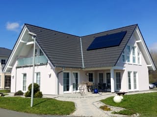 Fertighaus Leipzig von STREIF Haus, Satteldach-Klassiker Außenansicht 1