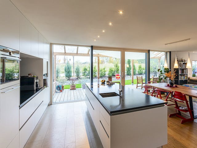 Fertighaus Haus Fizz von Leitsch Haus, Pultdachhaus Innenansicht 2