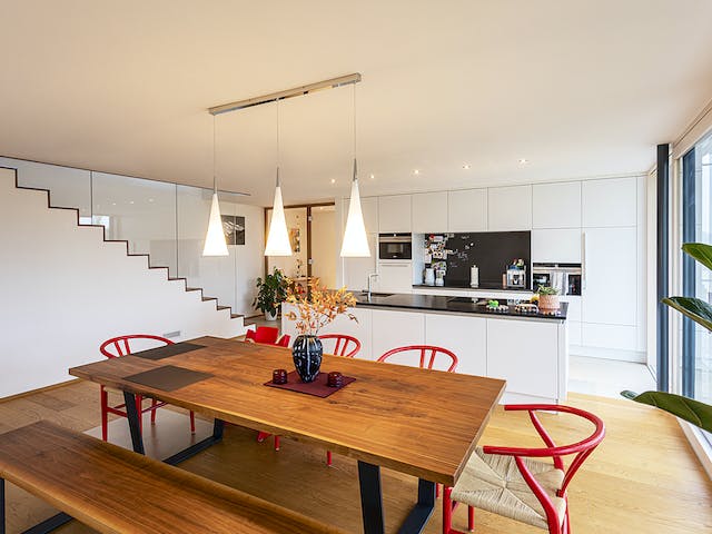 Fertighaus Haus Fizz von Leitsch Haus, Pultdachhaus Innenansicht 3