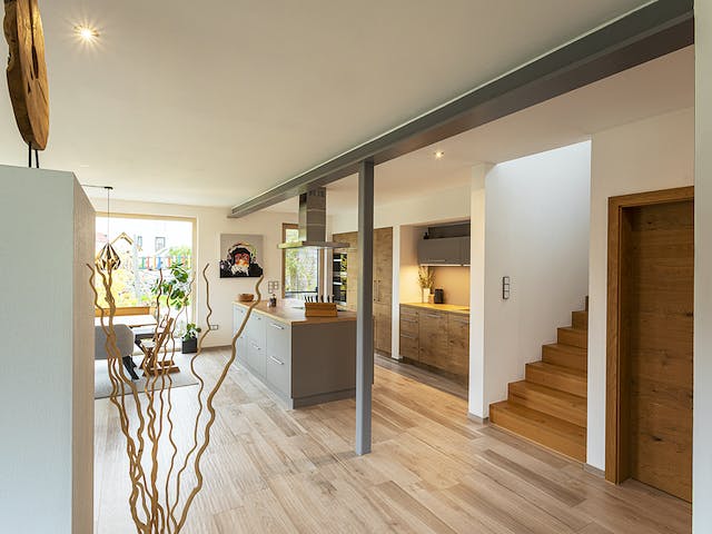 Fertighaus Haus Martin von Leitsch Haus, Pultdachhaus Innenansicht 4