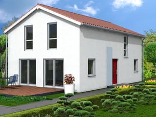 Fertighaus Lena 130 von Klaus Kowalski Immobilien Schlüsselfertig ab 166398€, Satteldach-Klassiker Außenansicht 1