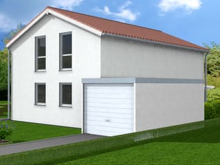 Fertighaus Lena 130 von Klaus Kowalski Immobilien Schlüsselfertig ab 166398€, Satteldach-Klassiker Außenansicht 2