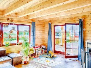Blockhaus Canada von LéonWood® Holz-Blockhaus Bausatzhaus ab 114900€, Blockhaus Innenansicht 2
