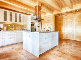 Blockhaus Canada von LéonWood® Holz-Blockhaus Bausatzhaus ab 114900€, Blockhaus Innenansicht 4