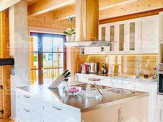 Blockhaus Canada von LéonWood® Holz-Blockhaus Bausatzhaus ab 114900€, Blockhaus Innenansicht 5