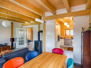 Blockhaus Cubus 130 von LéonWood® Holz-Blockhaus Bausatzhaus ab 151798€, Blockhaus Innenansicht 2