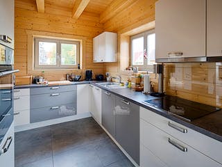 Blockhaus Cubus 130 von LéonWood® Holz-Blockhaus Bausatzhaus ab 151798€, Blockhaus Innenansicht 3