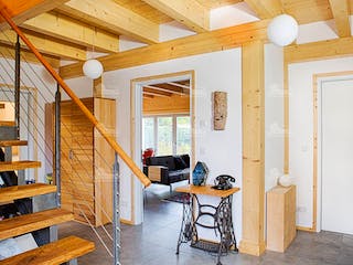Blockhaus Cubus 130 von LéonWood® Holz-Blockhaus Bausatzhaus ab 151798€, Blockhaus Innenansicht 6