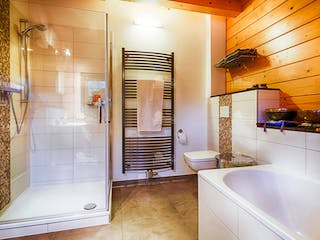 Blockhaus Cubus 130 von LéonWood® Holz-Blockhaus Bausatzhaus ab 151798€, Blockhaus Innenansicht 5
