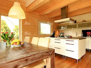 Blockhaus Espoo 108 von LéonWood® Holz-Blockhaus Bausatzhaus ab 150567€, Blockhaus Innenansicht 3