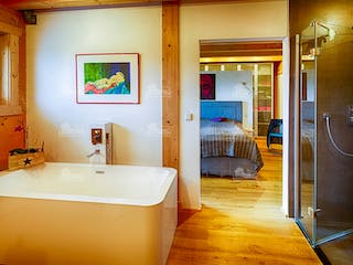 Blockhaus Espoo 108 von LéonWood® Holz-Blockhaus Bausatzhaus ab 150567€, Blockhaus Innenansicht 5