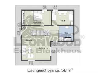 Blockhaus Falcon Grey von LéonWood® Holz-Blockhaus Bausatzhaus ab 193293€, Blockhaus Grundriss 2