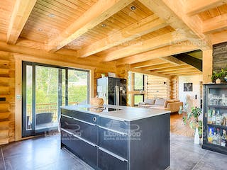 Blockhaus Kodiak Country von LéonWood® Holz-Blockhaus Bausatzhaus ab 197056€, Blockhaus Innenansicht 3