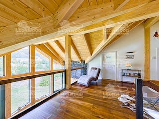 Blockhaus Kodiak Country von LéonWood® Holz-Blockhaus Bausatzhaus ab 197056€, Blockhaus Innenansicht 5