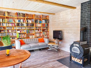 Blockhaus Victoria von LéonWood® Holz-Blockhaus Bausatzhaus ab 107900€, Blockhaus Innenansicht 1