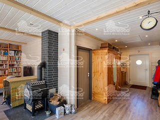 Blockhaus Victoria von LéonWood® Holz-Blockhaus Bausatzhaus ab 107900€, Blockhaus Innenansicht 4