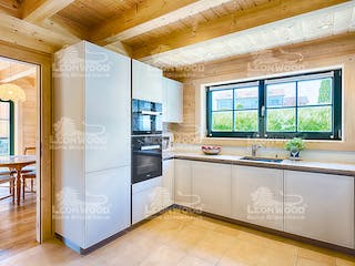 Blockhaus Vikkinghus von LéonWood® Holz-Blockhaus Bausatzhaus ab 153900€, Blockhaus Innenansicht 2