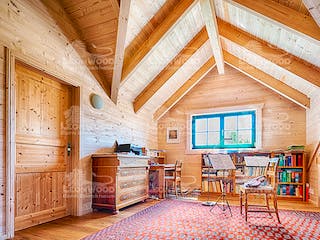 Blockhaus Vikkinghus von LéonWood® Holz-Blockhaus Bausatzhaus ab 153900€, Blockhaus Innenansicht 5