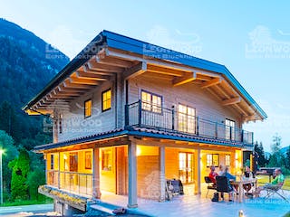 Blockhaus Villa Siena von LéonWood® Holz-Blockhaus Bausatzhaus ab 202283€, Blockhaus Außenansicht 5