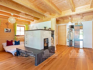 Blockhaus Villa Siena von LéonWood® Holz-Blockhaus Bausatzhaus ab 202283€, Blockhaus Innenansicht 3
