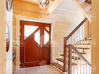 Blockhaus Villa Siena von LéonWood® Holz-Blockhaus Bausatzhaus ab 202283€, Blockhaus Innenansicht 6