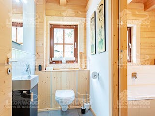 Blockhaus Villa Siena von LéonWood® Holz-Blockhaus Bausatzhaus ab 202283€, Blockhaus Innenansicht 8