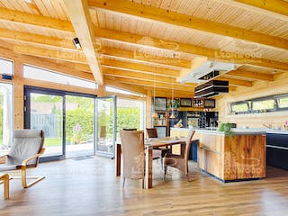 Blockhaus Westwind von LéonWood® Holz-Blockhaus Bausatzhaus ab 131708€, Blockhaus Innenansicht 2